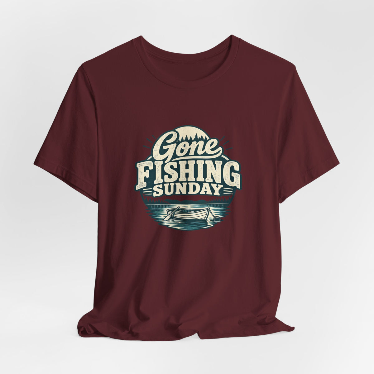 Gone Fishing Sunday Tee