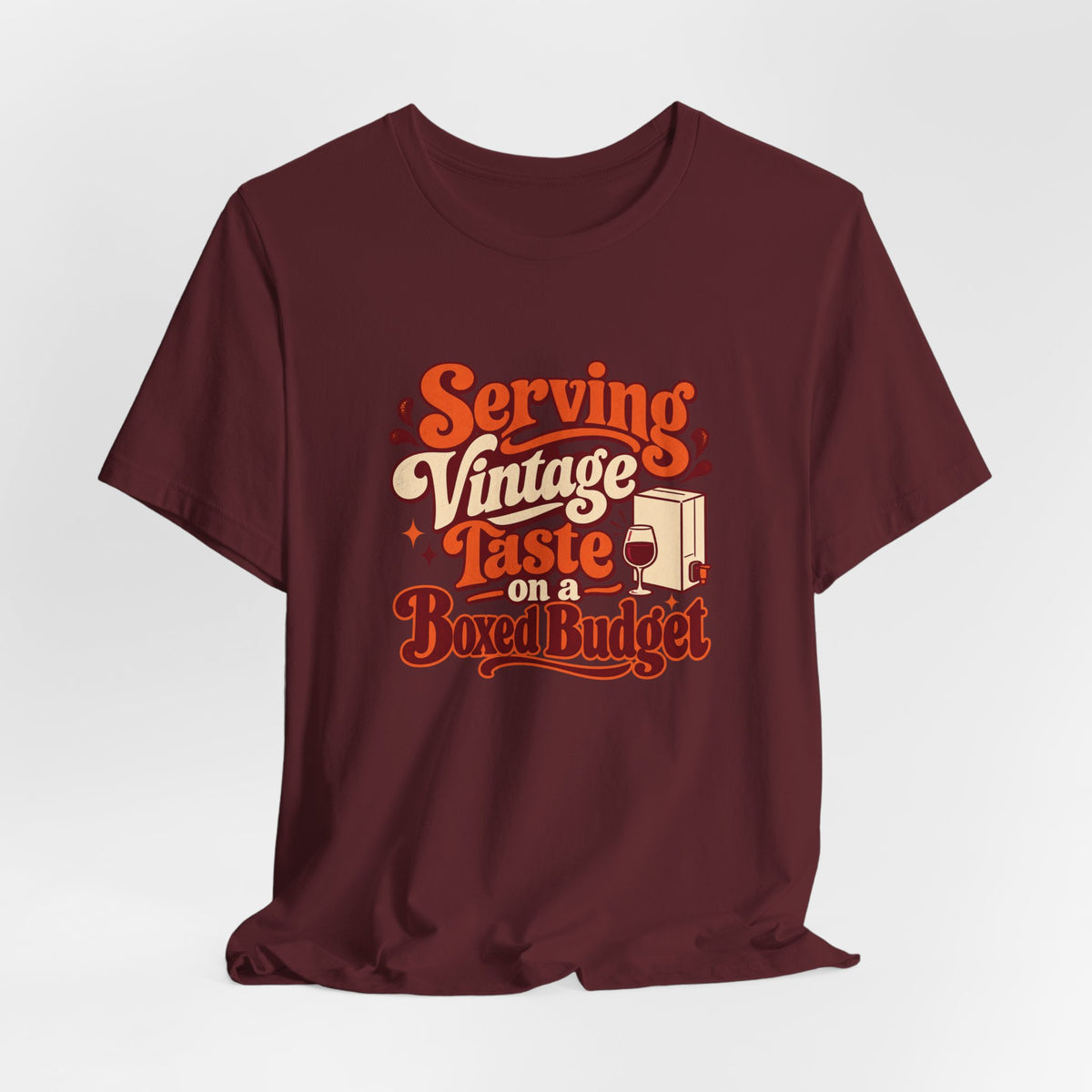 Boxed Budget Wine Tee