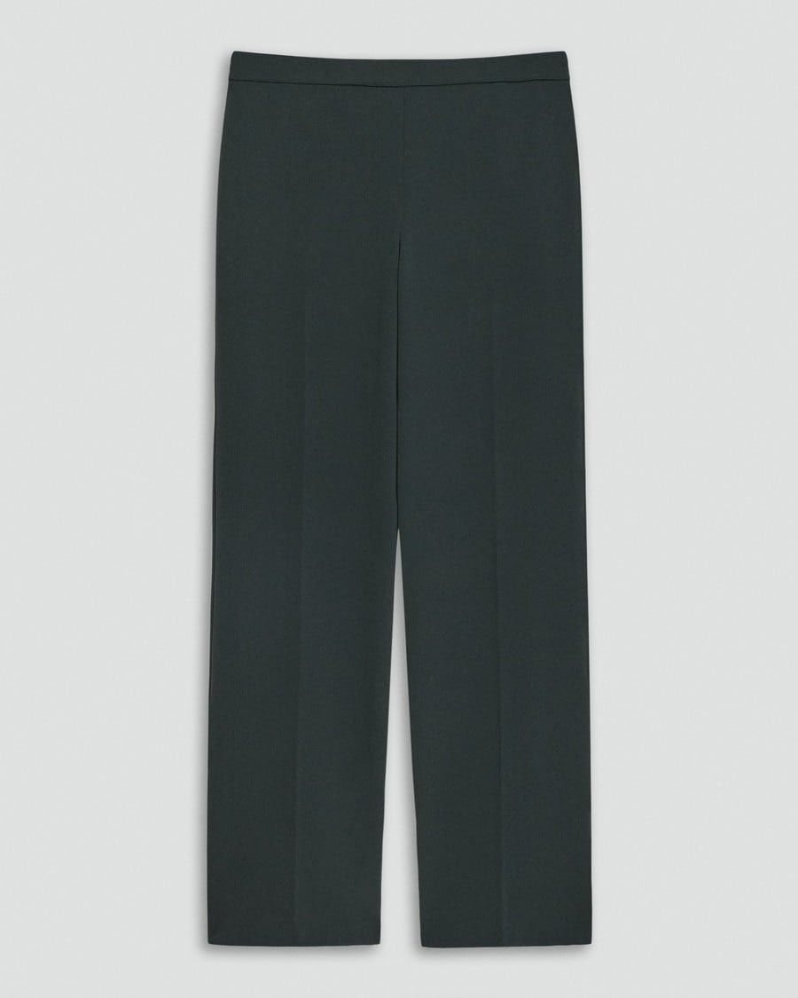 Wide-Leg Pull-On Pant in Admiral Crepe