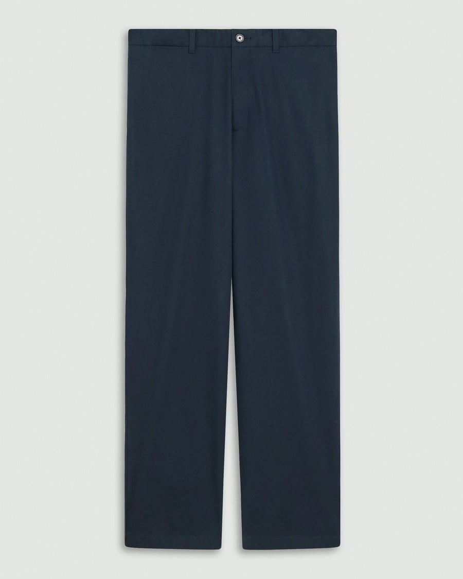 Straight Pant in Cotton-Blend Twill