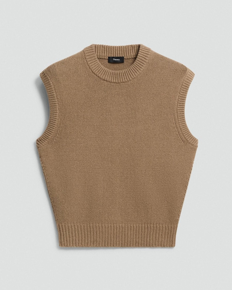 Relaxed Vest in Recycled Cashmere