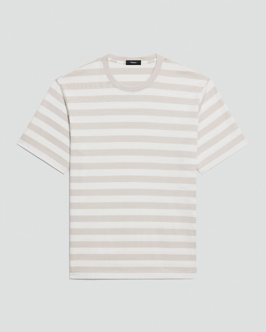 Relaxed Tee in Striped Cotton