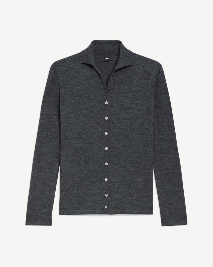 Turtleneck Cardigan in Regal Wool