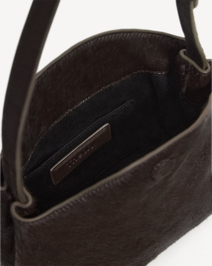 Line Mini Shoulder Bag in Calf Hair