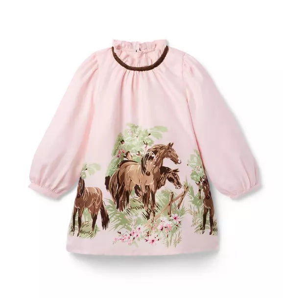 The Horse Meadow Dress - Pink Confection