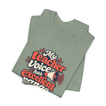 Teacher Voice Range Retro Shirt