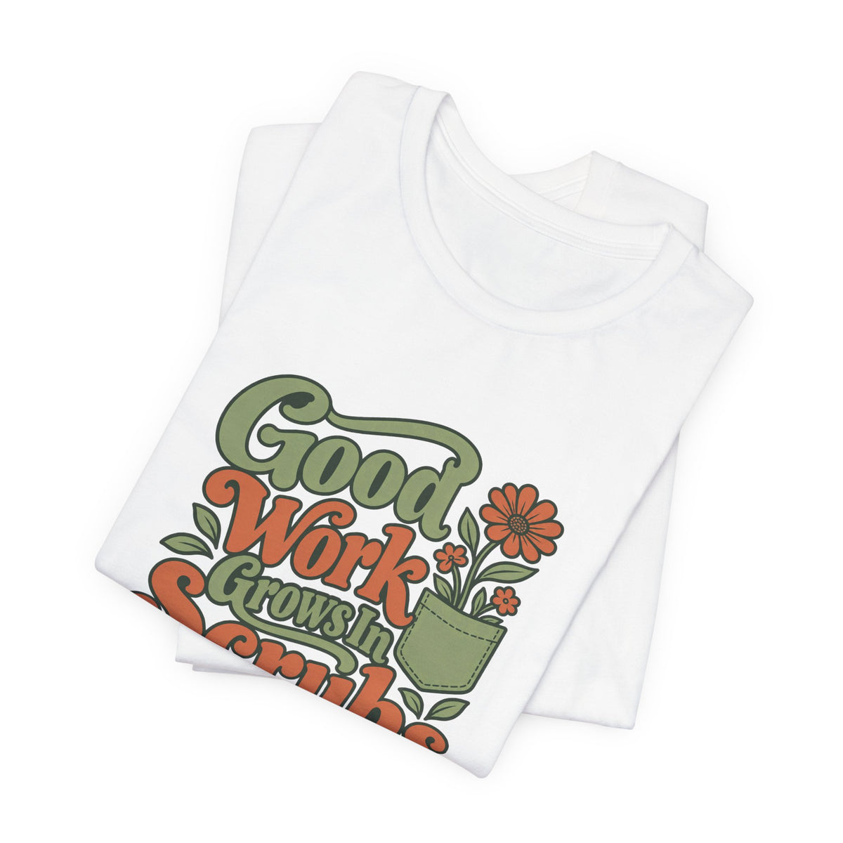Scrub Life Bloom Retro Tee