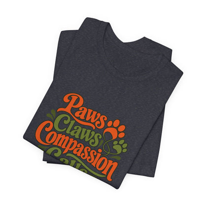 Paws Claws Compassion Vet Tee
