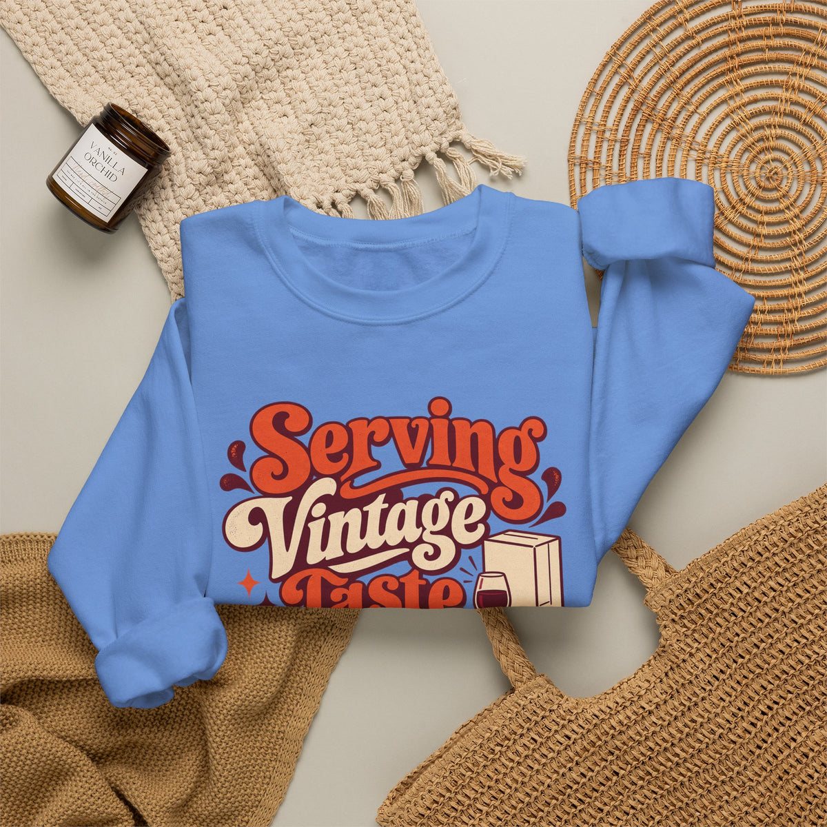 Boxed Budget Wine Sweatshirt