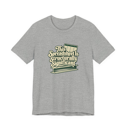 Spreadsheet Structural Support Tee