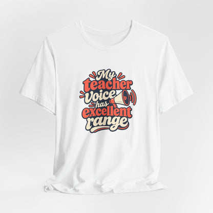 Teacher Voice Range Retro Shirt