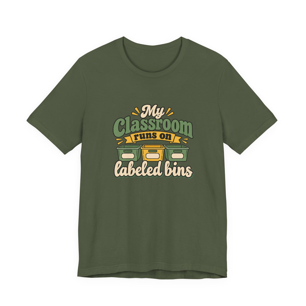 Labeled Bins Classroom Shirt