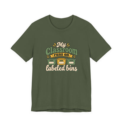 Labeled Bins Classroom Shirt