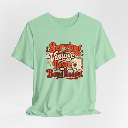 Boxed Budget Wine Tee