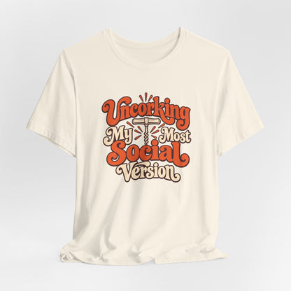 Social Version Wine Shirt