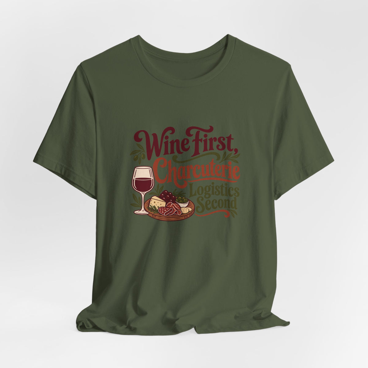 Charcuterie Logistics Wine Shirt