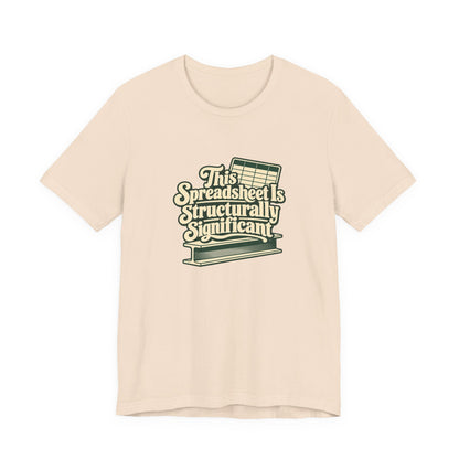 Spreadsheet Structural Support Tee