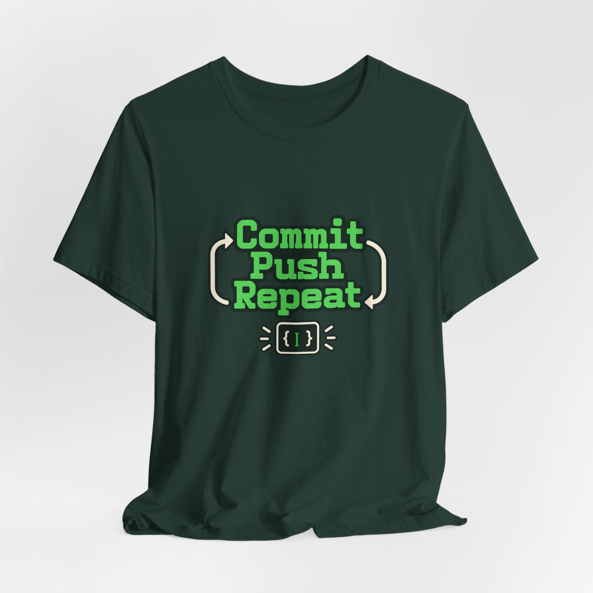 Commit Push Repeat Programmer Tee