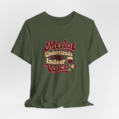 Merlot Indoor Voice Tee