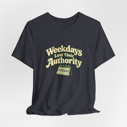 Weekdays Lost Authority Retirement Tee