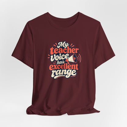 Teacher Voice Range Retro Shirt