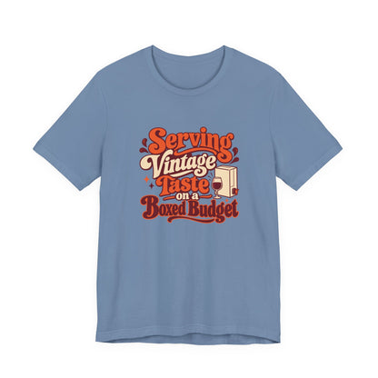 Boxed Budget Wine Tee