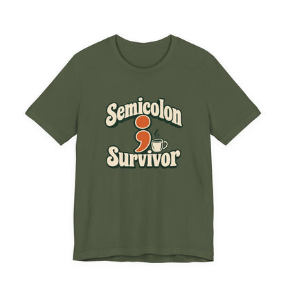 Semicolon Survivor Dev Tee