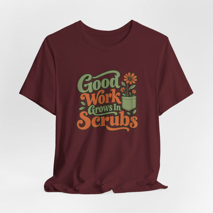 Scrub Life Bloom Retro Tee