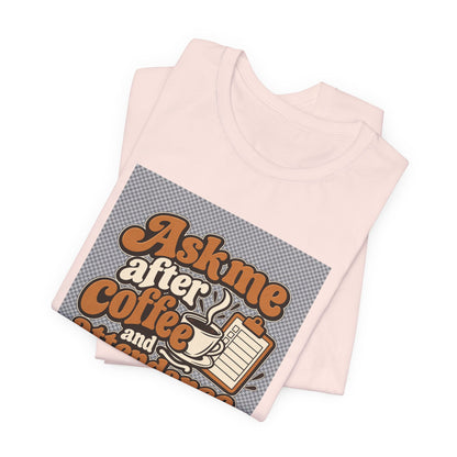Coffee Attendance Teacher Tee