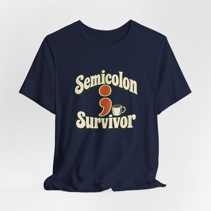Semicolon Survivor Dev Tee