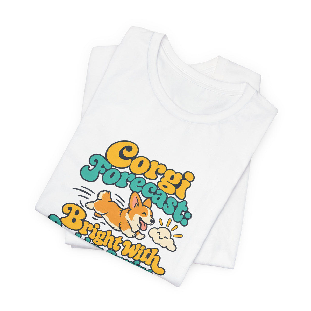Corgi Forecast Retro Tee