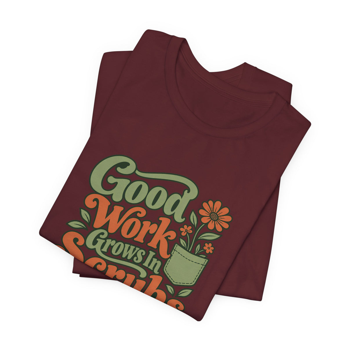 Scrub Life Bloom Retro Tee
