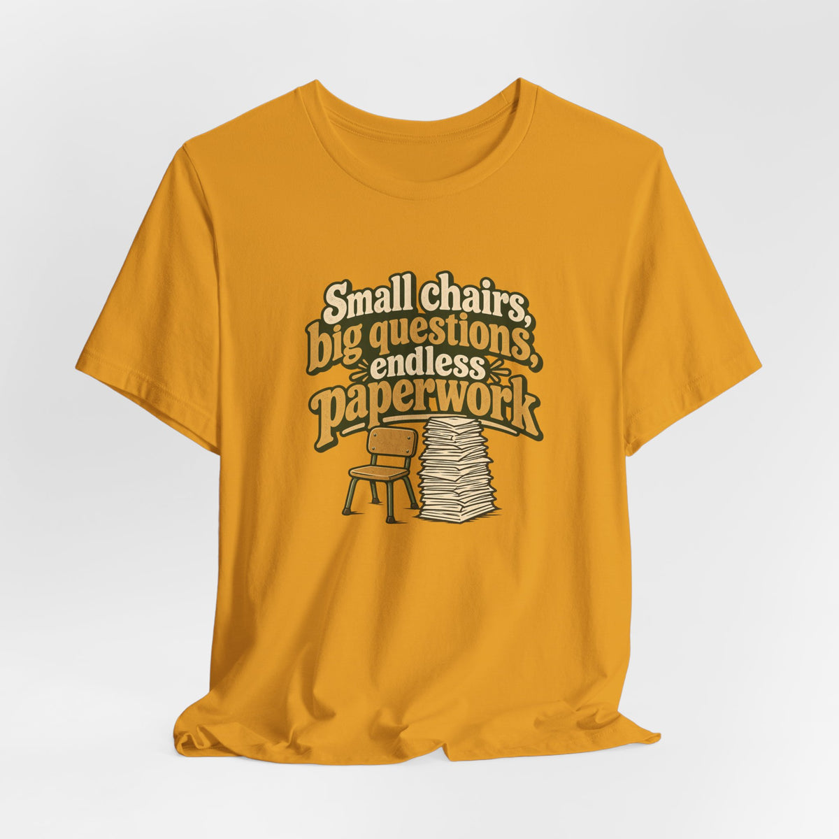 Small Chairs Big Questions Tee
