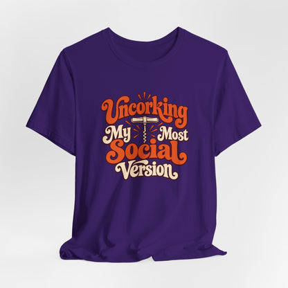 Social Version Wine Shirt