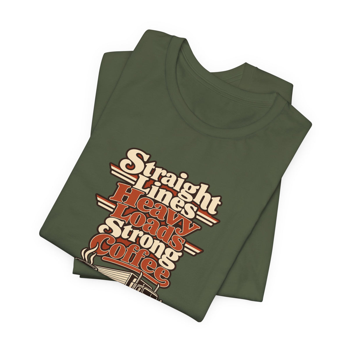 Trailer Lines Trucker Retro Tee