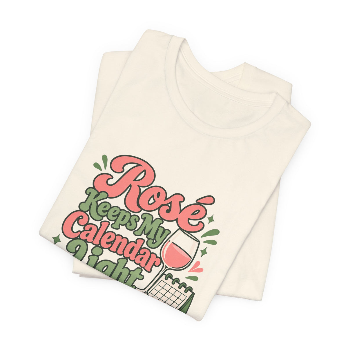 Rosé Calendar Retro Tee