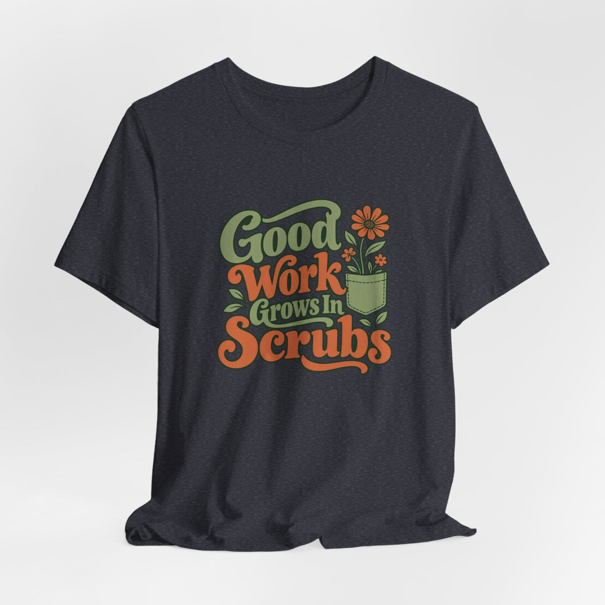 Scrub Life Bloom Retro Tee