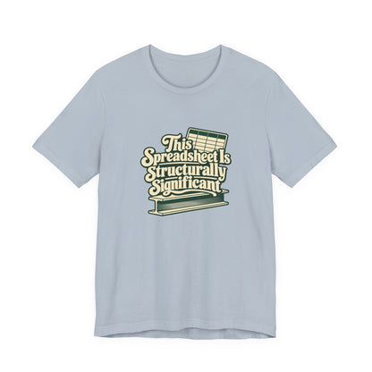 Spreadsheet Structural Support Tee