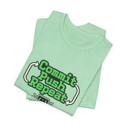 Commit Push Repeat Programmer Tee