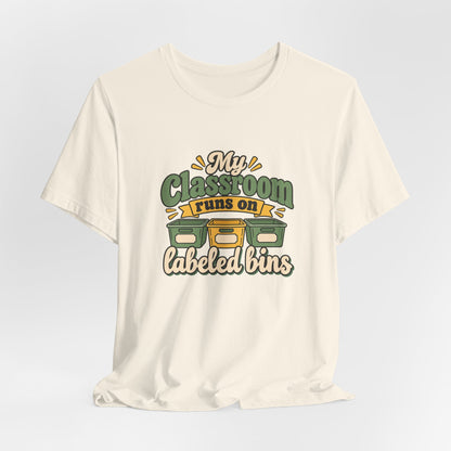 Labeled Bins Classroom Shirt