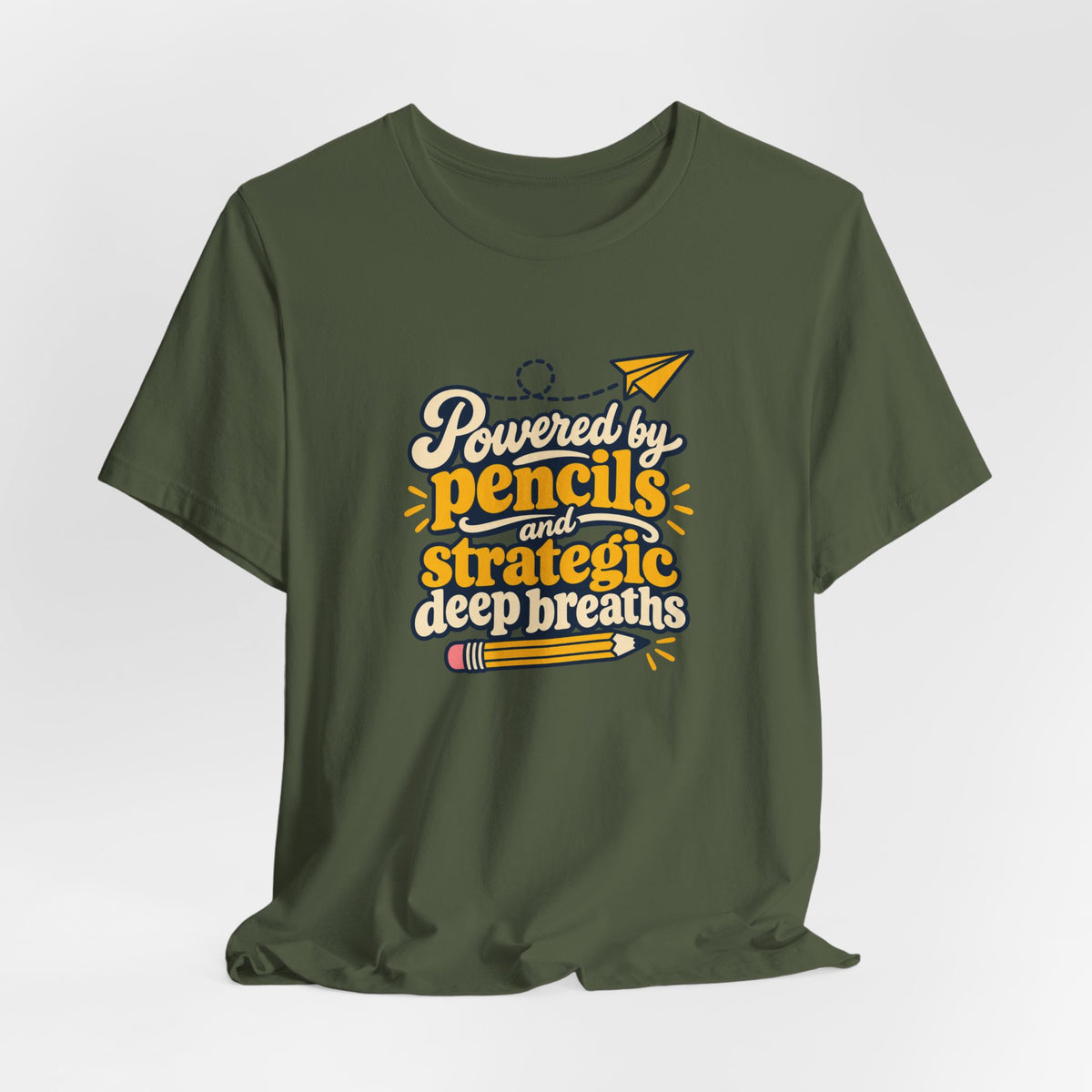 Strategic Deep Breaths Teacher Tee
