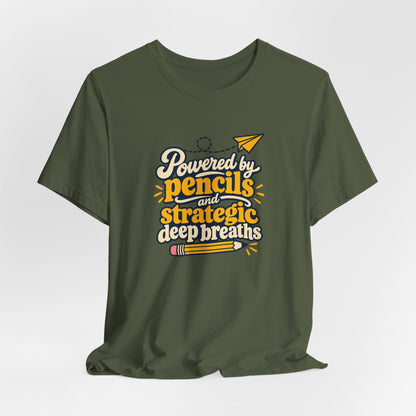 Strategic Deep Breaths Teacher Tee