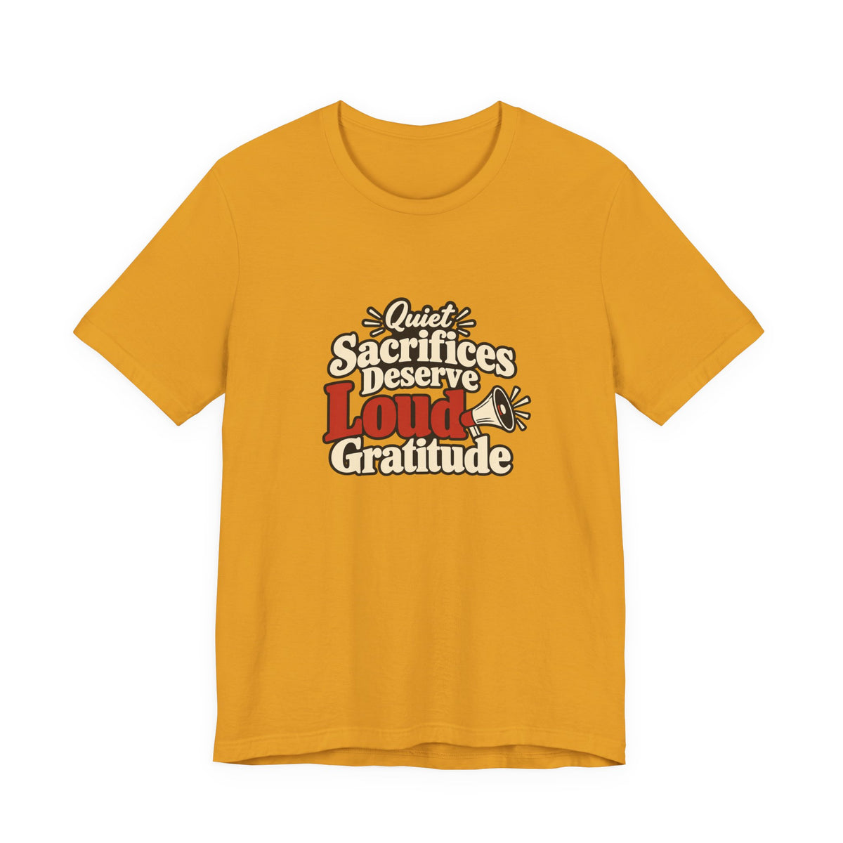 Quiet Sacrifice Loud Gratitude Veterans Tee