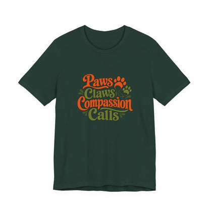 Paws Claws Compassion Vet Tee