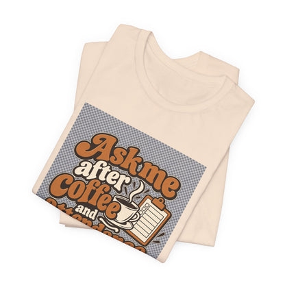 Coffee Attendance Teacher Tee