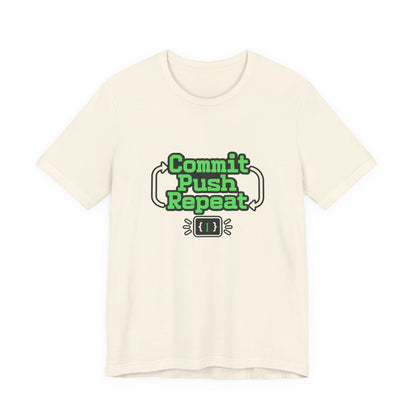 Commit Push Repeat Programmer Tee
