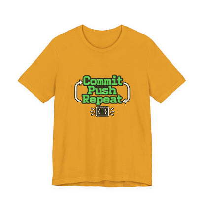 Commit Push Repeat Programmer Tee