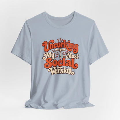 Social Version Wine Shirt