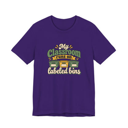 Labeled Bins Classroom Shirt