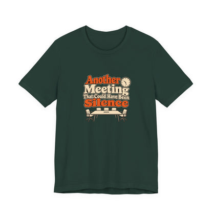 Meeting Silence Retro Office Tee